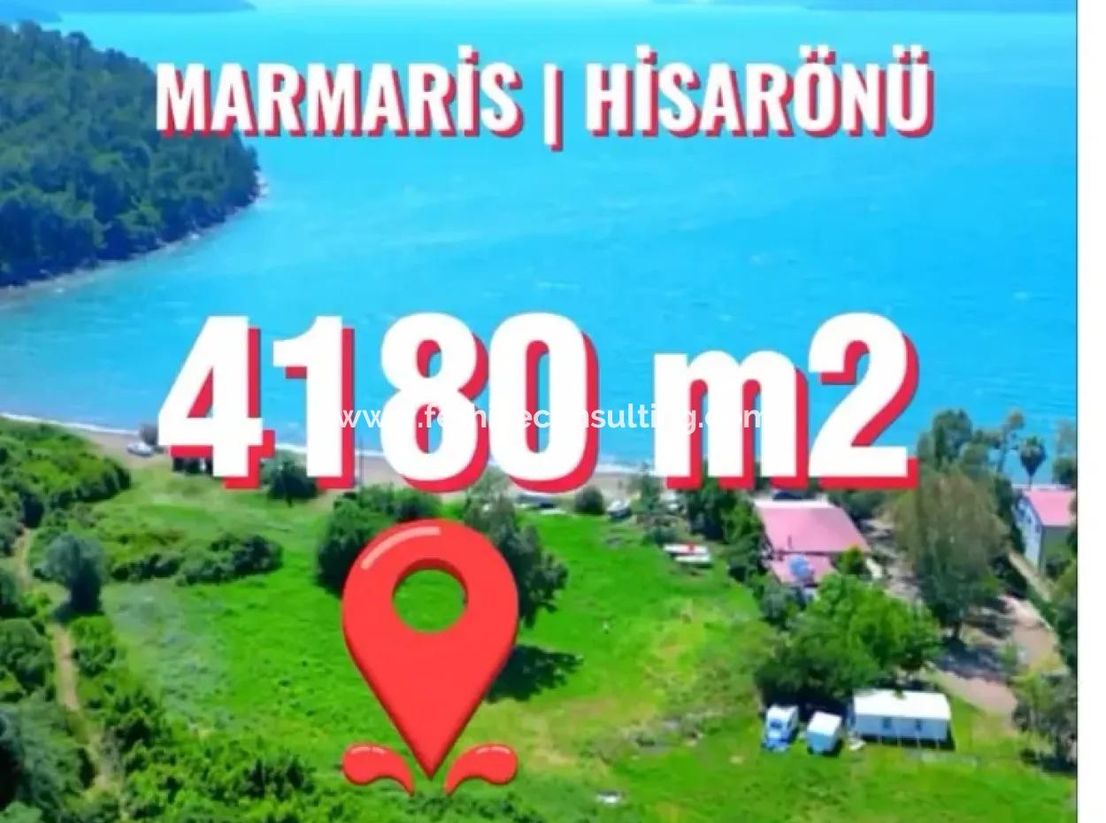 4000M2 Grundstück Direkt Am Meer Zum Verkauf In Der Bucht Von Hisaronu, Marmaris