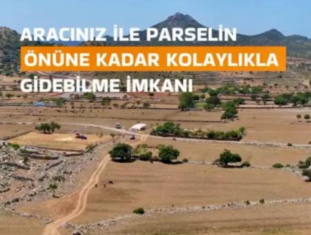 350M2 Feld Zum Verkauf Im Dorf Marmaris Söğüt, Nur Wenige Gehminuten Vom Meer Entfernt