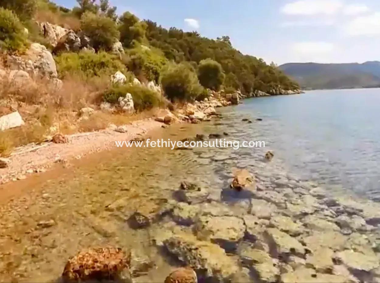 The Island For Sale In The Gulf Of Gökova In Marmaris District Has A Land Area Of 365000M2 And There Is A Registered House In It.