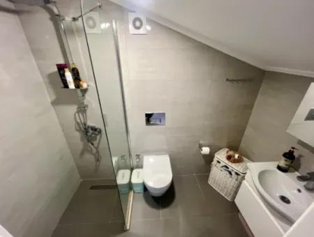 2 Rooms 1 Living Room New Building Upper Duplex Double Bathroom 90 M2 Apartment For Sale In The Center Of Marmaris Close To The Sea