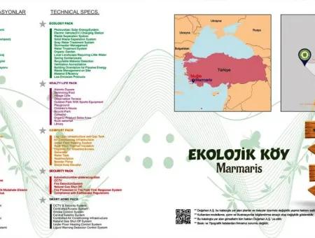 Marmaris,E 15 Km Uzaklıkta Heryere Yakın Tam Müstakil Yüzme Havuzlu Ekolojik Villamız Satılıktır.